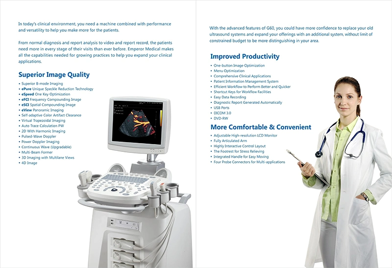 3D 4D Trolley Color Doppler Ultrasound Scanner (AM- G60)